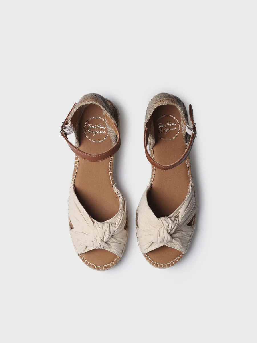  - Alpargatas de tacón bajo de mujer con nudo | DANIELA  - Toni Pons  