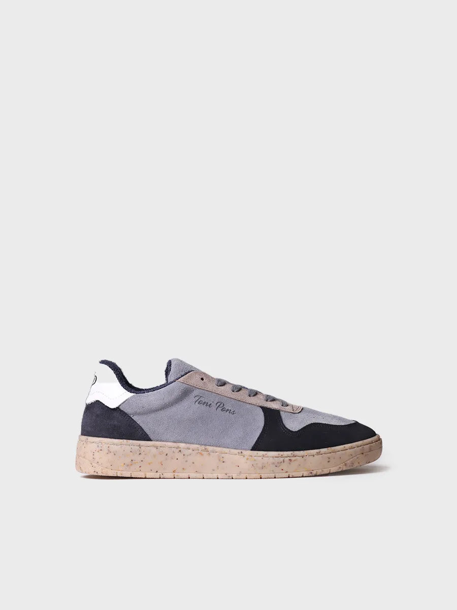 Men's sneaker in suede and leather - DANIEL