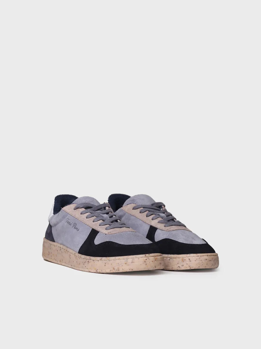 Men's sneaker in suede and leather - DANIEL