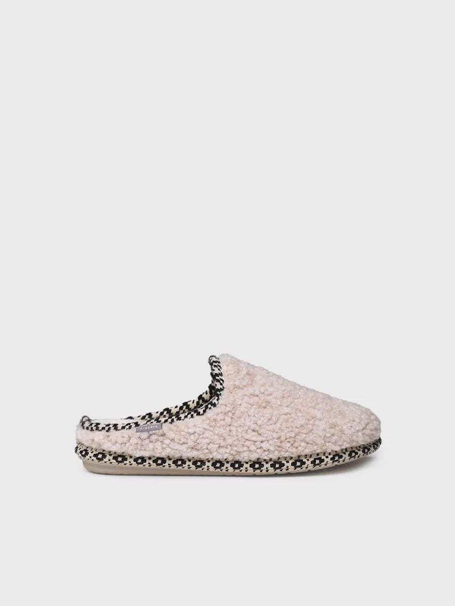 zapatillas de casa mujer - Zapatilla de casa tipo zueco para mujer en borrego | DARLA-SB  - Toni Pons  