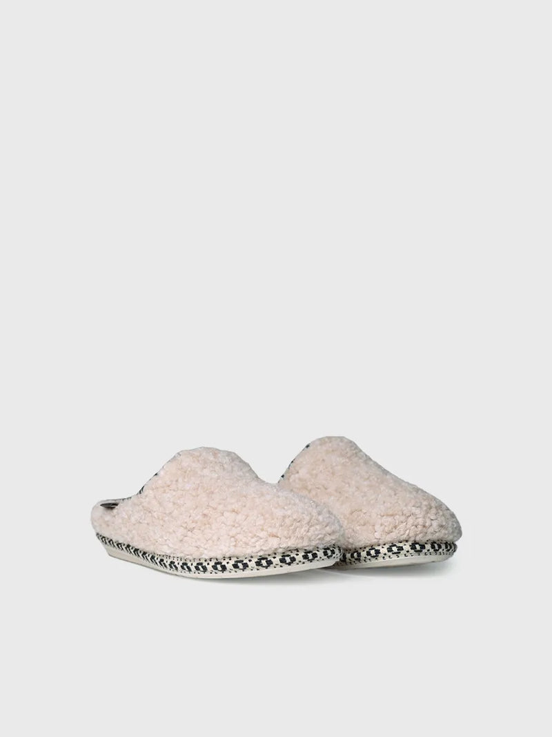 zapatillas de casa mujer - Zapatilla de casa tipo zueco para mujer en borrego | DARLA-SB  - Toni Pons  