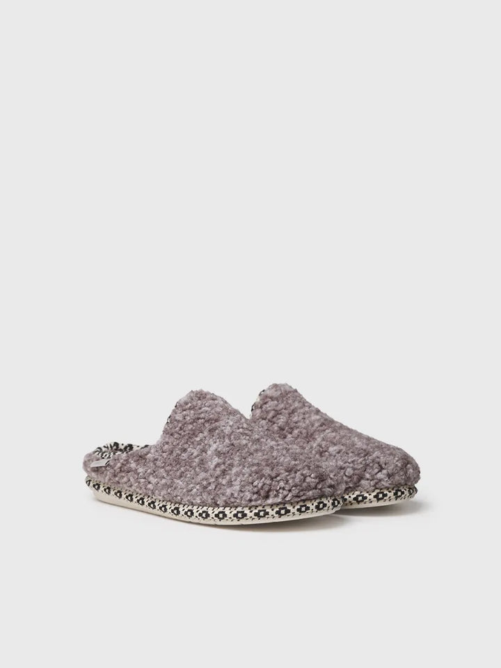 zapatillas de casa mujer - Zapatilla de casa tipo zueco para mujer en borrego | DARLA-SB  - Toni Pons  