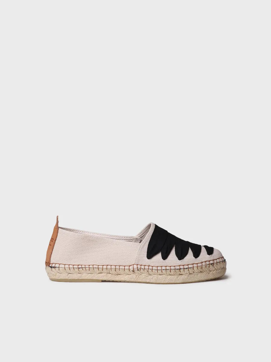Espadrille with ribbon detail for men