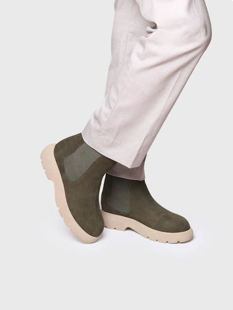 botines mujer - Botín en piel nobuk para mujer | DAVINIA  - Toni Pons  