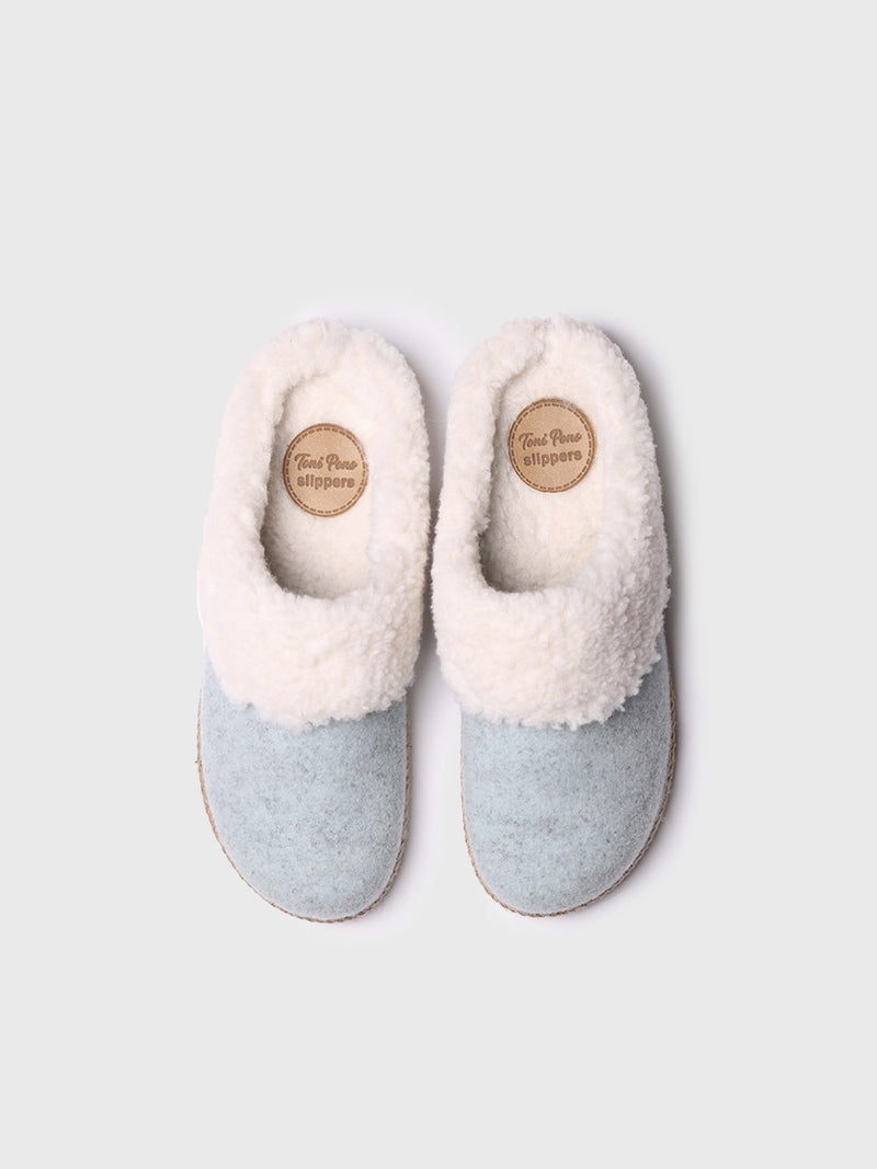 zapatillas de casa mujer - Slippers para mujer en fieltro y borrego | DELI-BF  - Toni Pons  