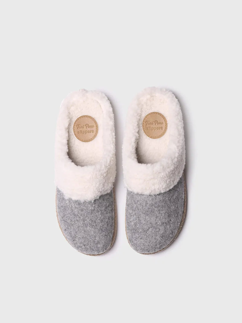 zapatillas de casa mujer - Slippers para mujer en fieltro y borrego | DELI-BF  - Toni Pons  