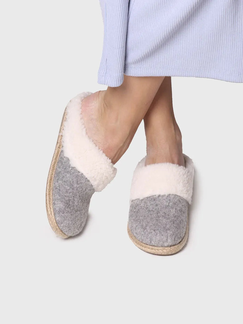 zapatillas de casa mujer - Slippers para mujer en fieltro y borrego | DELI-BF  - Toni Pons  