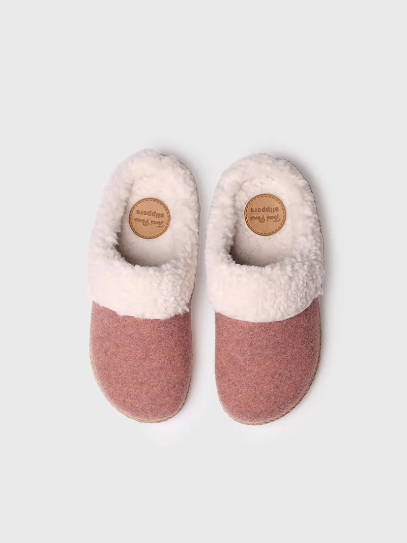 zapatillas de casa mujer - Slippers para mujer en fieltro y borrego | DELI-BF  - Toni Pons  