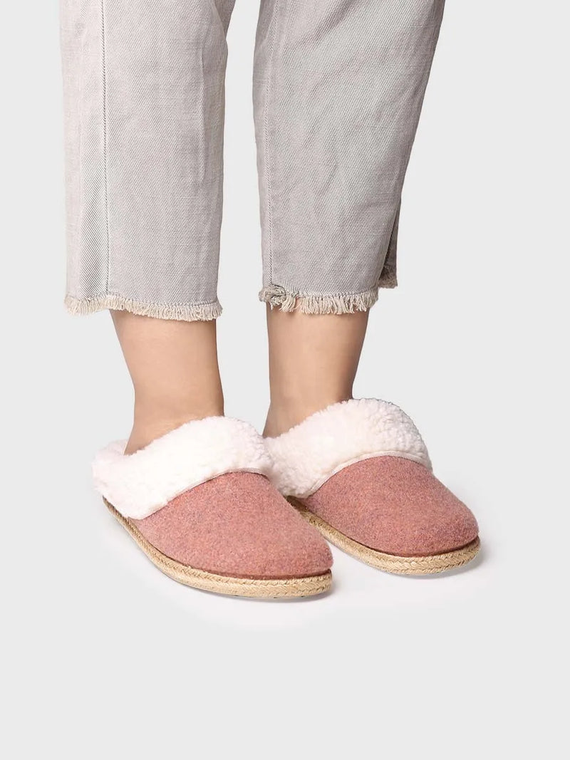zapatillas de casa mujer - Slippers para mujer en fieltro y borrego | DELI-BF  - Toni Pons  
