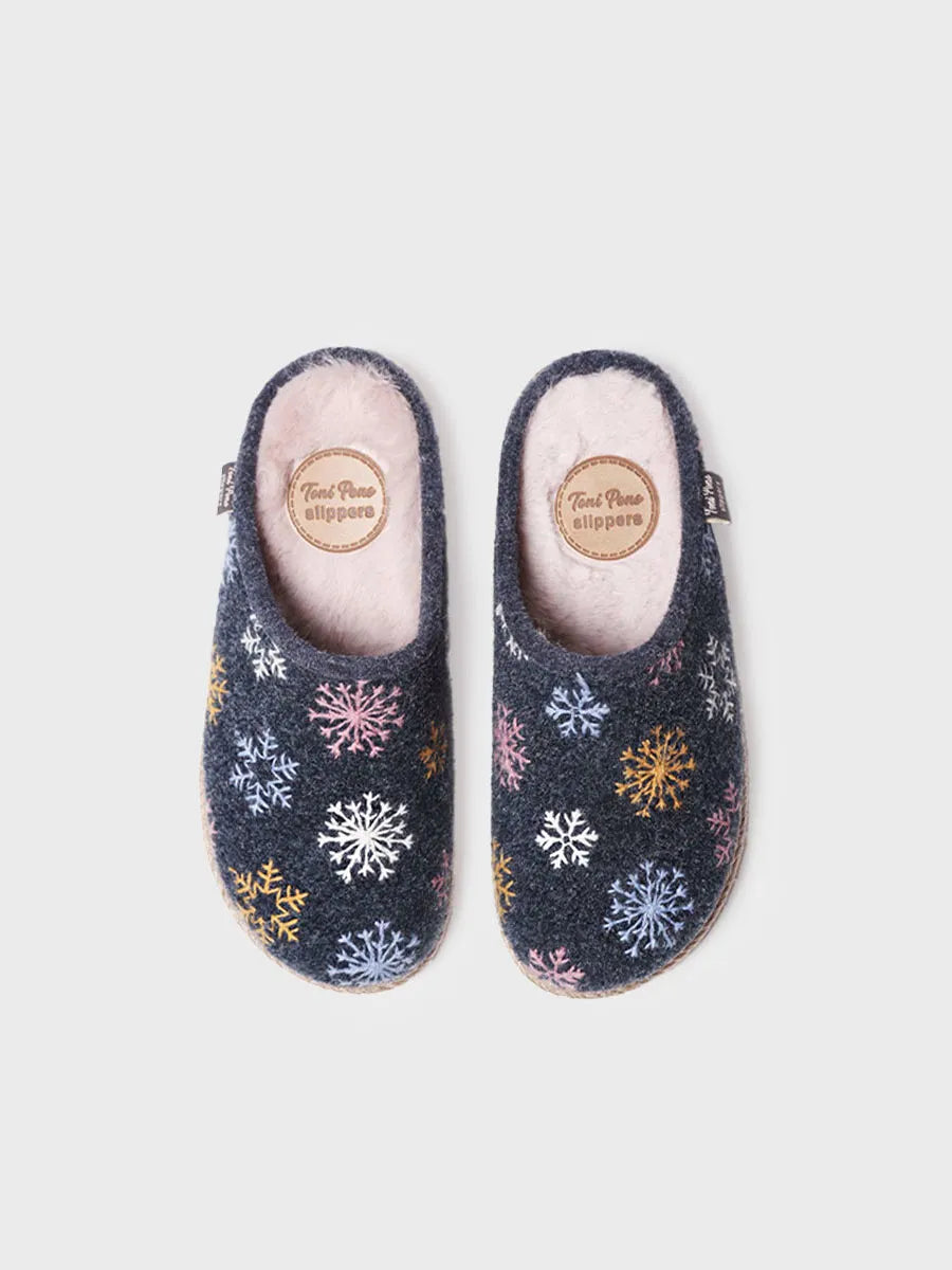 Slippers para mujer en fieltro | DELI-CP