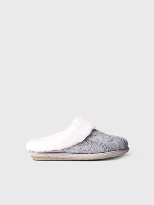  - Slippers para mujer en tejido trenzado y pelo sintético  | DELI-SC  - Toni Pons  