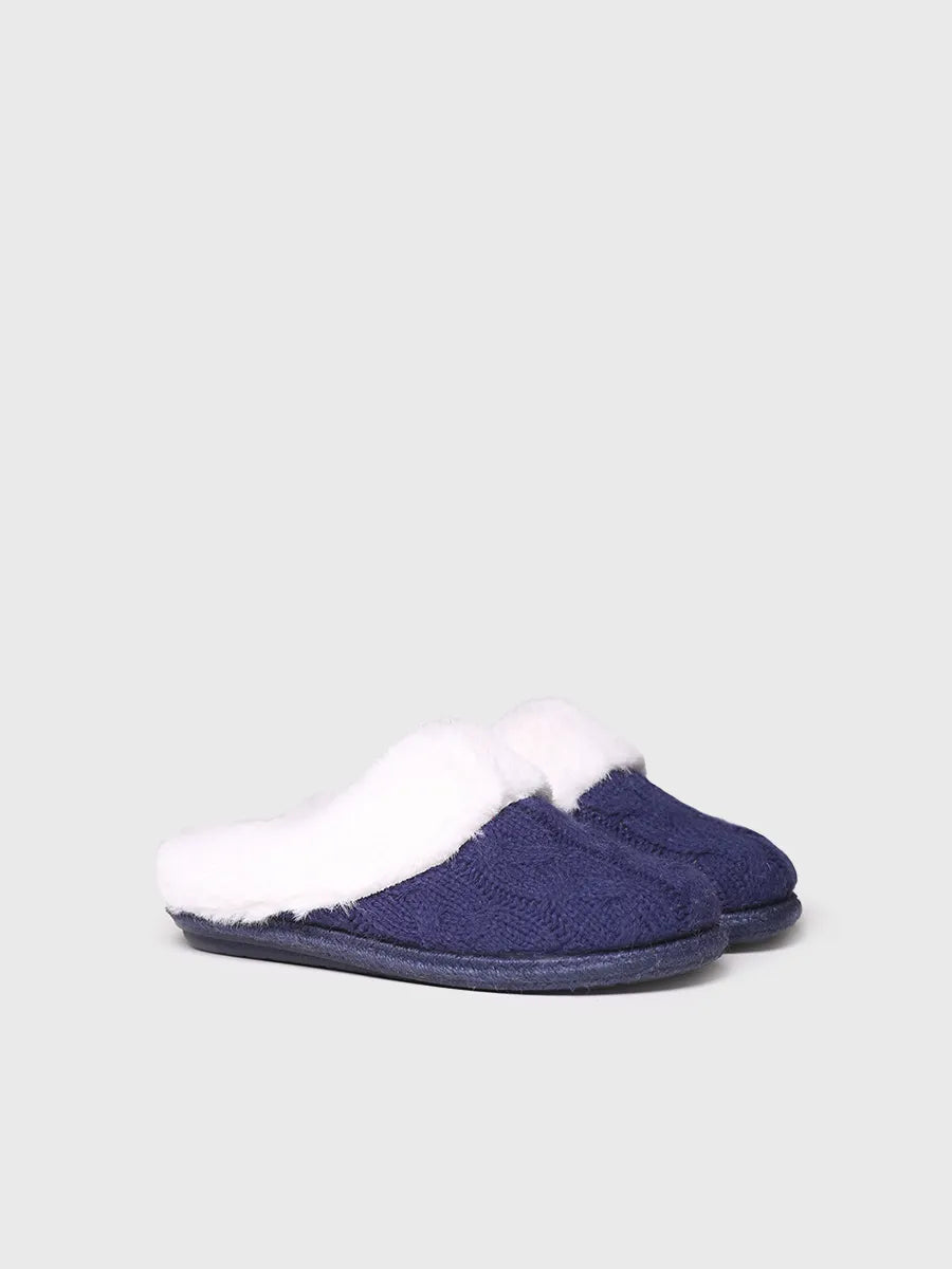  - Slippers para mujer en tejido trenzado y pelo sintético  | DELI-SC  - Toni Pons  