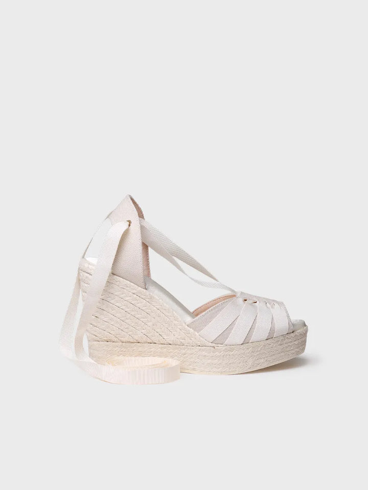 alpargatas mujer - Alpargata de novia en tejido de algodón | DELILAH  - Toni Pons  