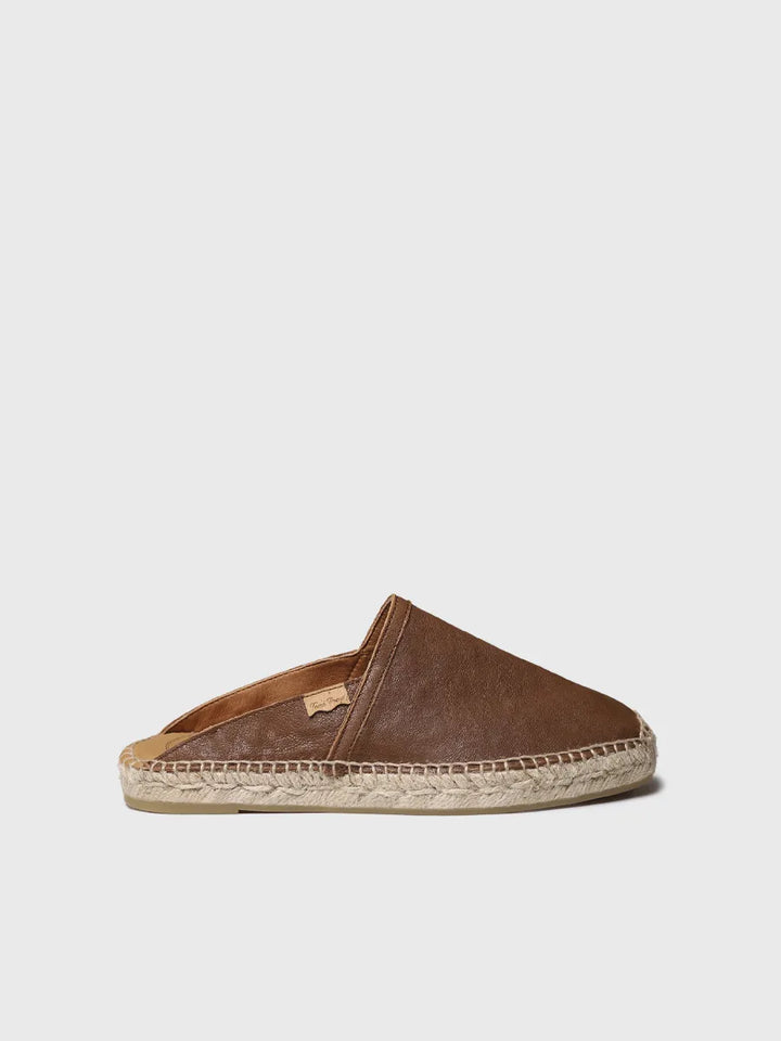  - Alpargatas tipo mule de mujer en piel metalizada | DENISE-P  - Toni Pons  