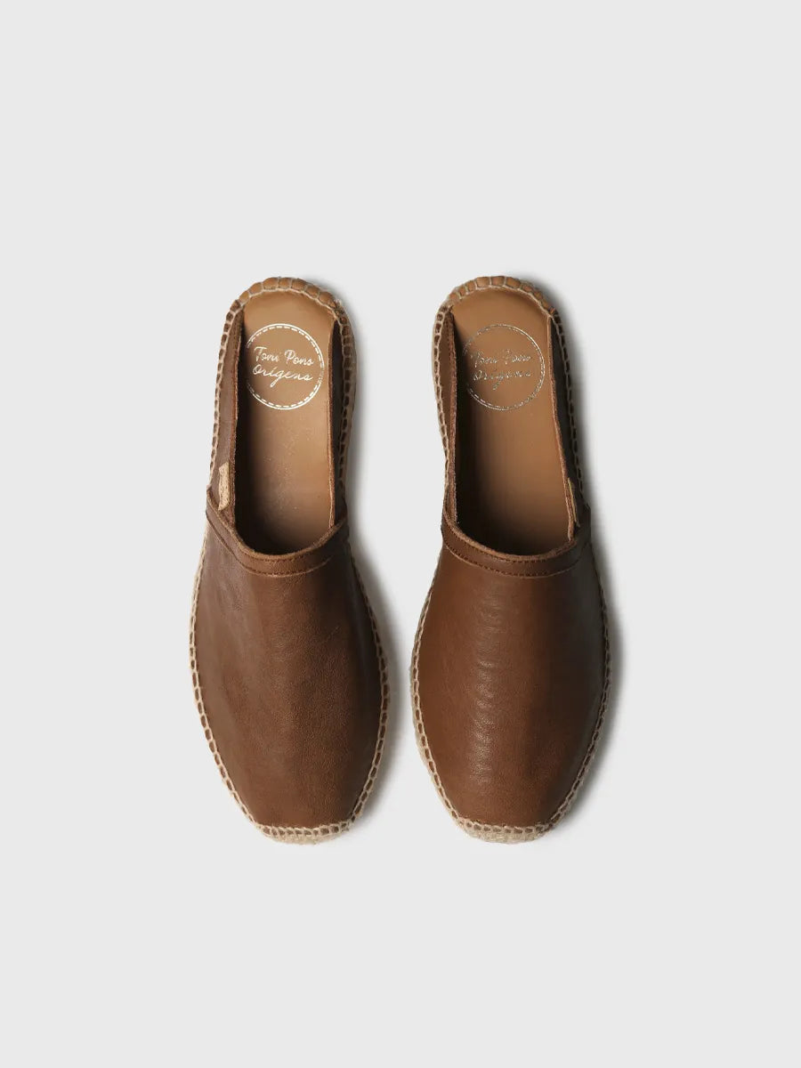  - Alpargatas tipo mule de mujer en piel metalizada | DENISE-P  - Toni Pons  