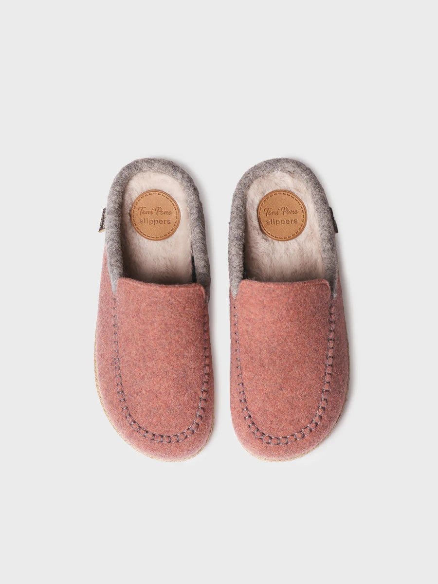 Zapatillas de casa mujer - Slipper abierta en fieltro para mujer | DENVER-FP  - Toni Pons  