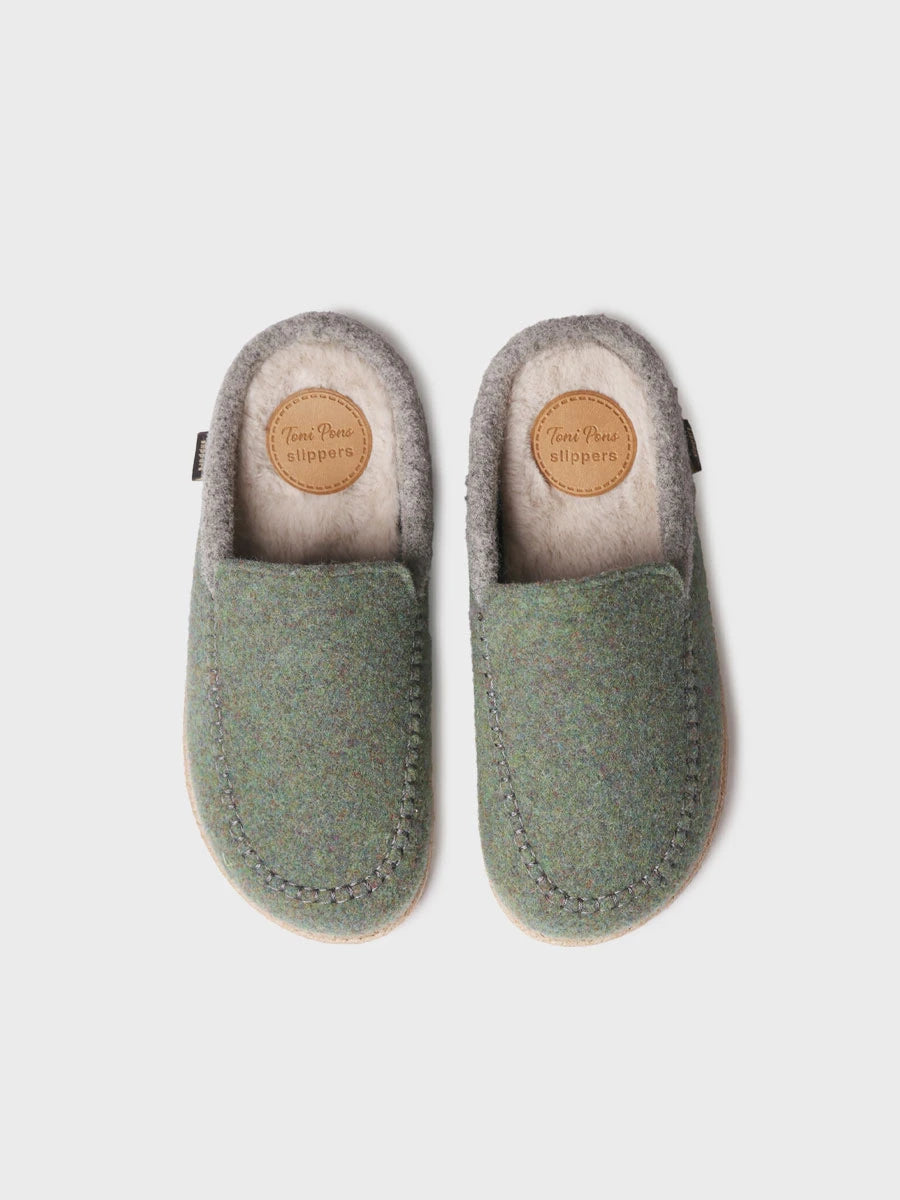 Zapatillas de casa mujer - Slipper abierta en fieltro para mujer | DENVER-FP  - Toni Pons  