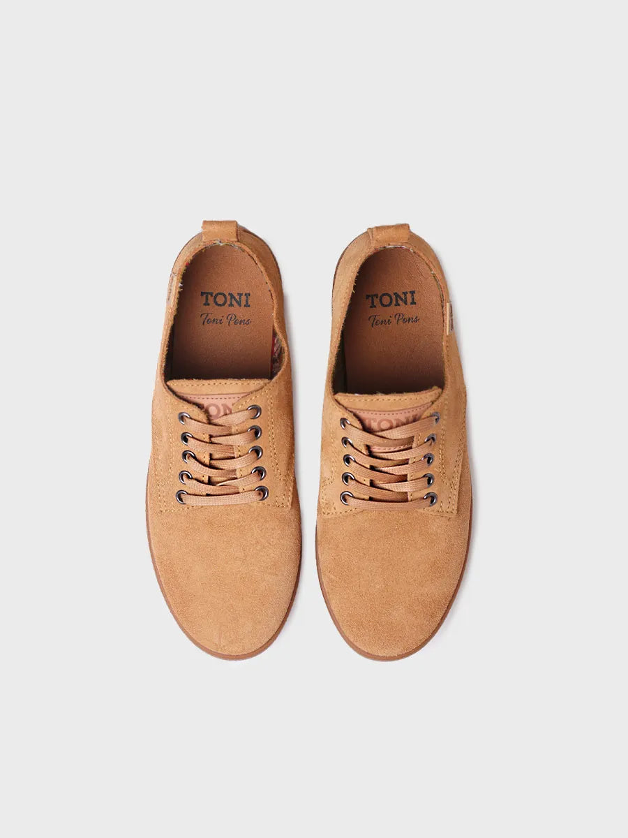 Men's lace-up shoe in split leather - DERBY-SY