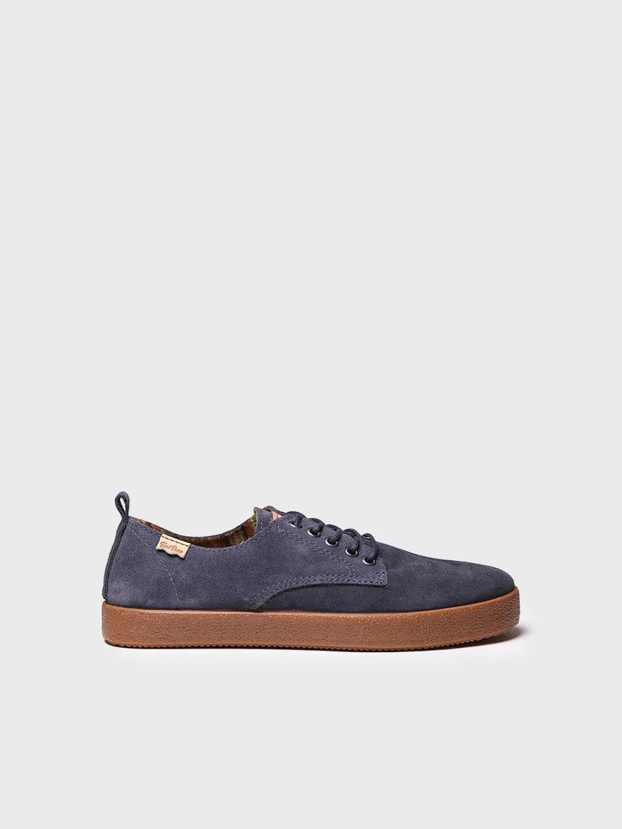 Men's lace-up shoe in split leather - DERBY-SY