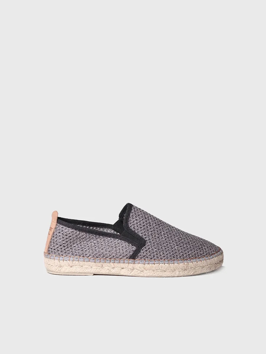 Men's perforated espadrilles in Grey colour - DIDAC