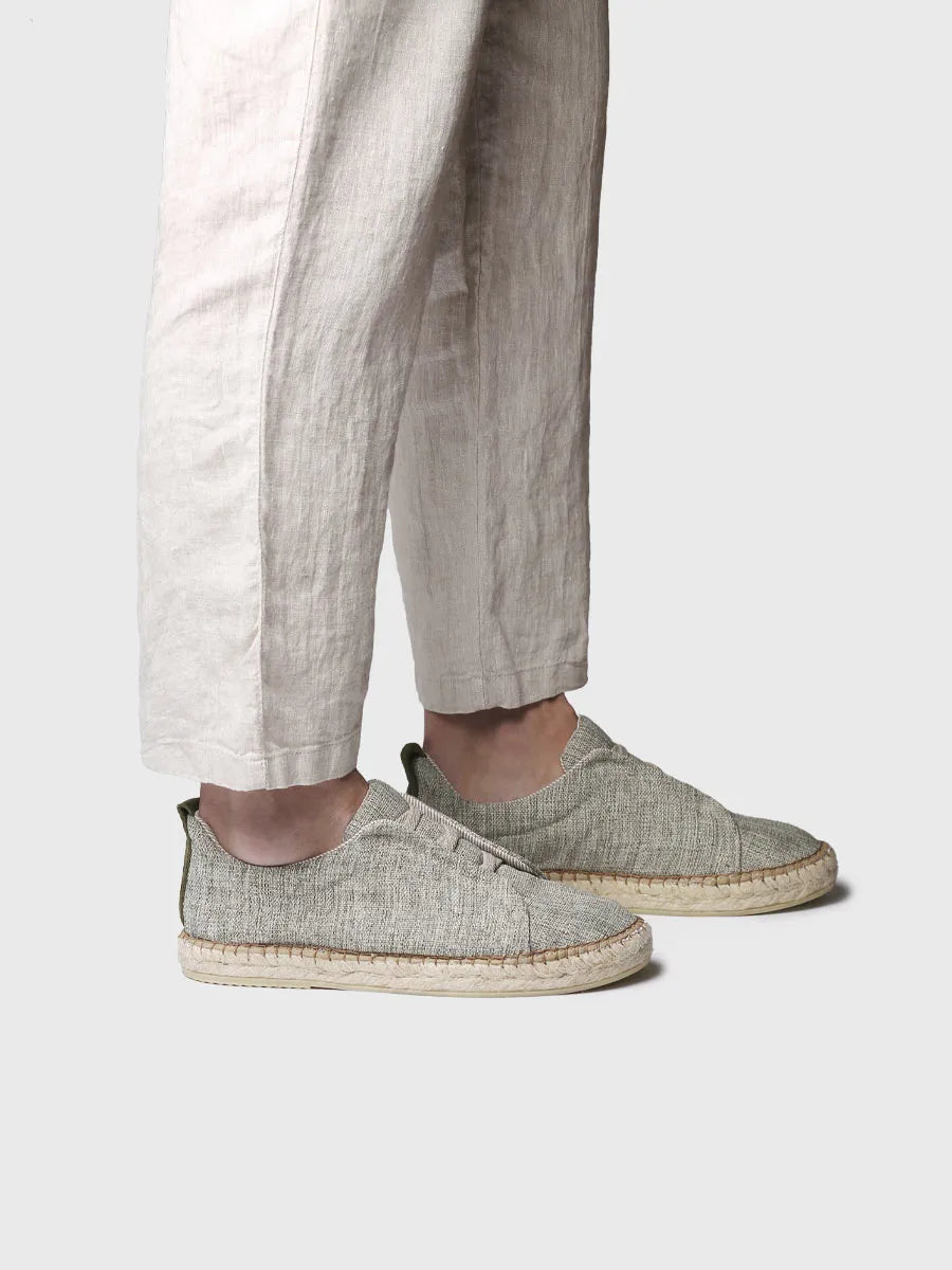  - Alpargatas cerradas de hombre en tejido natural | DIDIER  - Toni Pons  