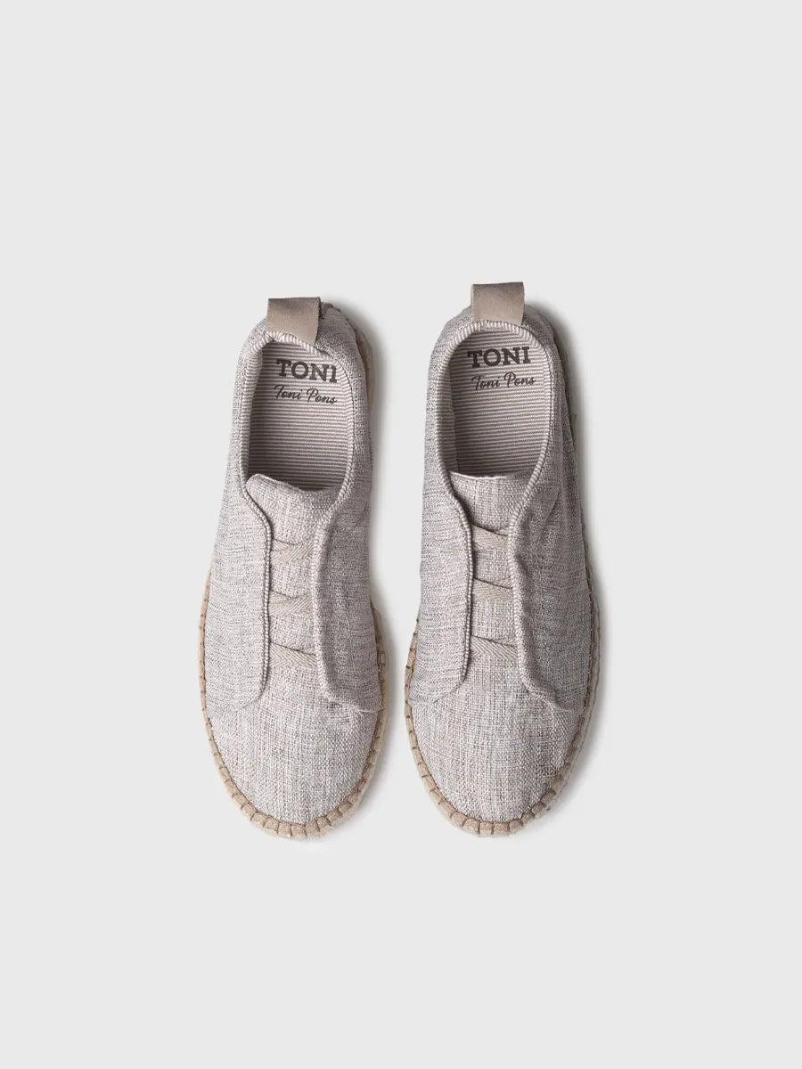  - Alpargatas cerradas de hombre en tejido natural | DIDIER  - Toni Pons  