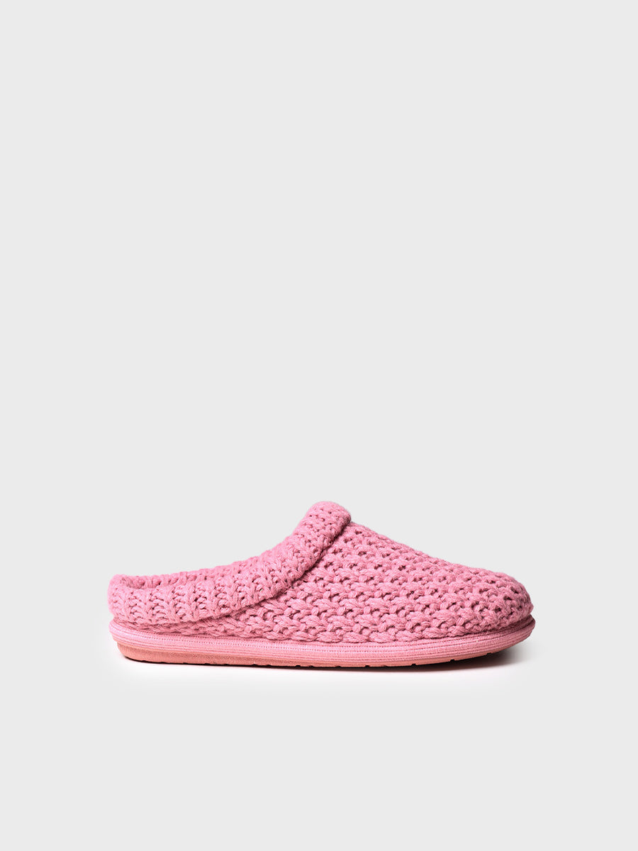 Chaussons pour femmes en tissu tressé en  Gris - DOMI-SR