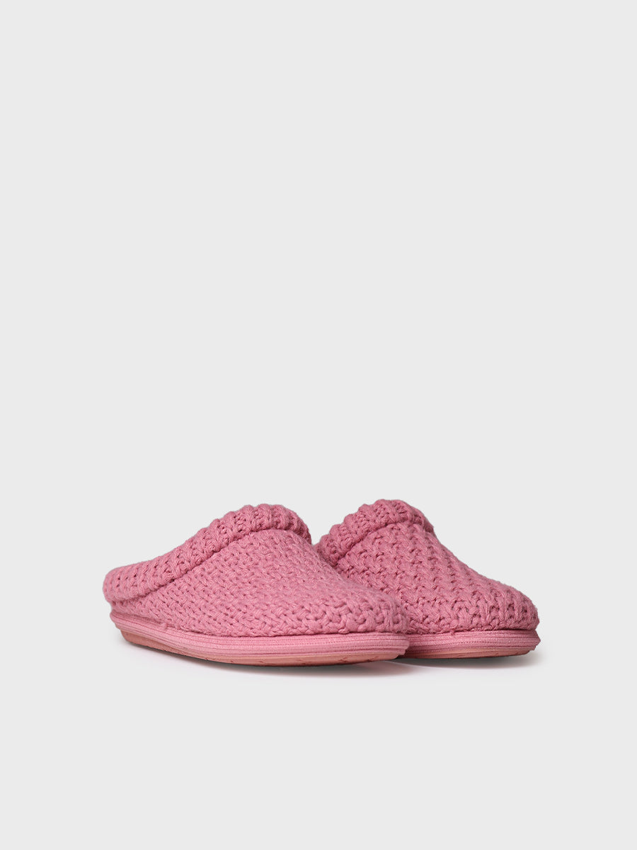 Chaussons pour femmes en tissu tressé en  Gris - DOMI-SR