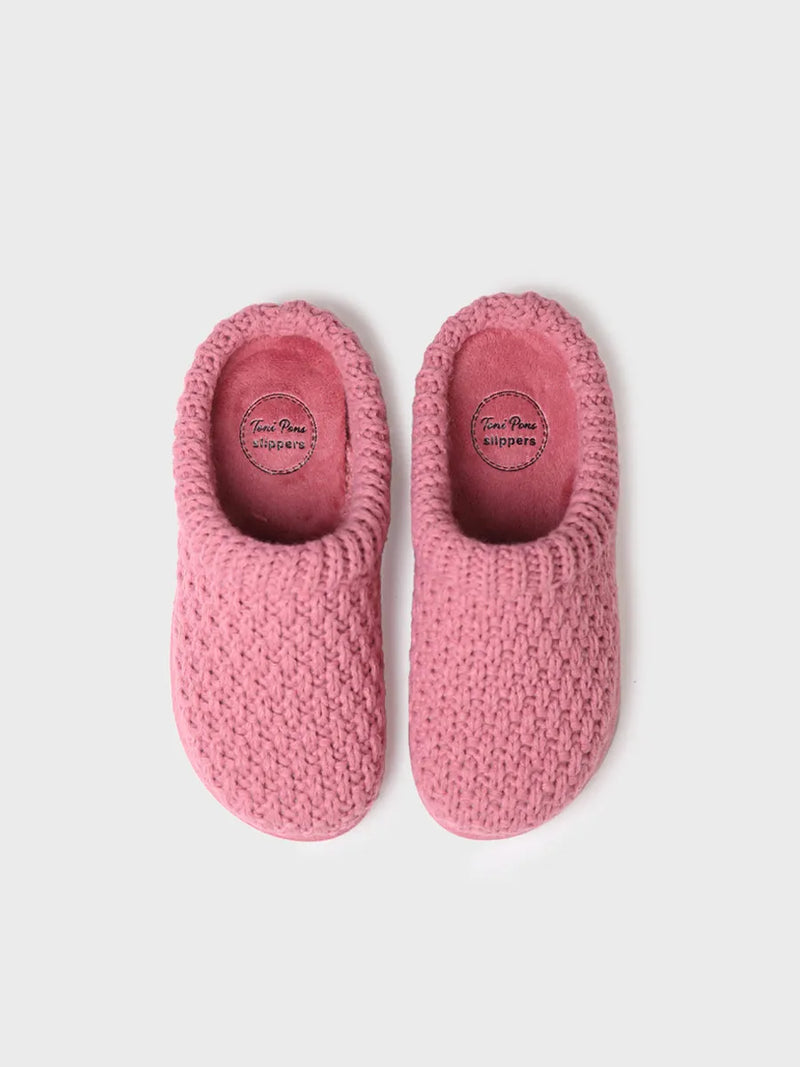 zapatillas de casa mujer - Slippers para mujer en tejido trenzado en Gris | DOMI-SR  - Toni Pons  