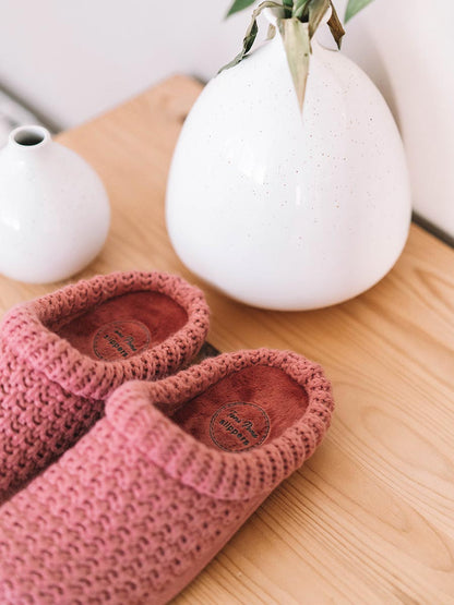 Chaussons pour femmes en tissu tressé en  Gris - DOMI-SR