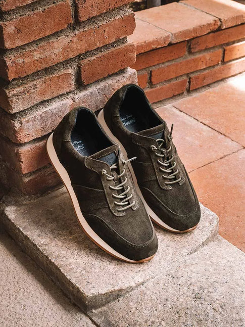 Scarpe sportive con lacci elastici da uomo in camoscio TONI PONS