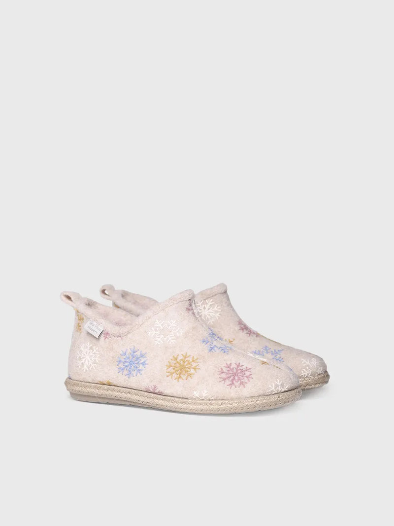 zapatillas de casa mujer - Slipper abotinada para mujer en fieltro | DUNA-CP  - Toni Pons  