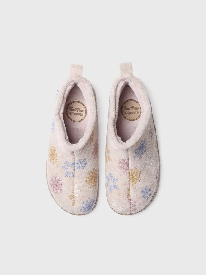 zapatillas de casa mujer - Slipper abotinada para mujer en fieltro | DUNA-CP  - Toni Pons  