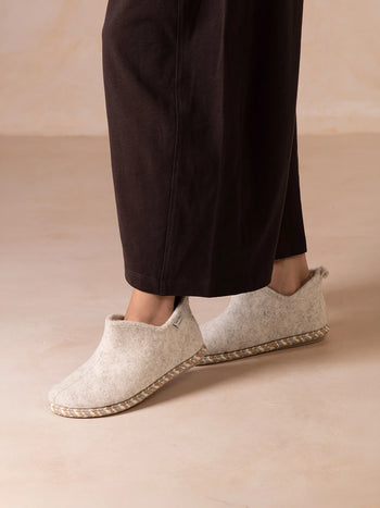 Pantofola da donna in feltro