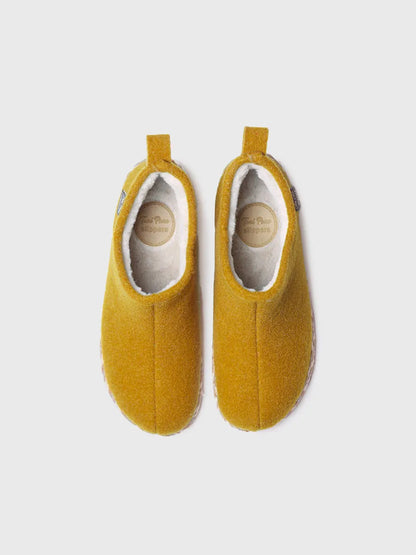 Slipper abotinada para mujer en fieltro | DUNA-FP