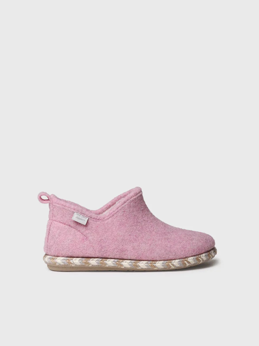 Slipper abotinada para mujer en fieltro | DUNA-FP