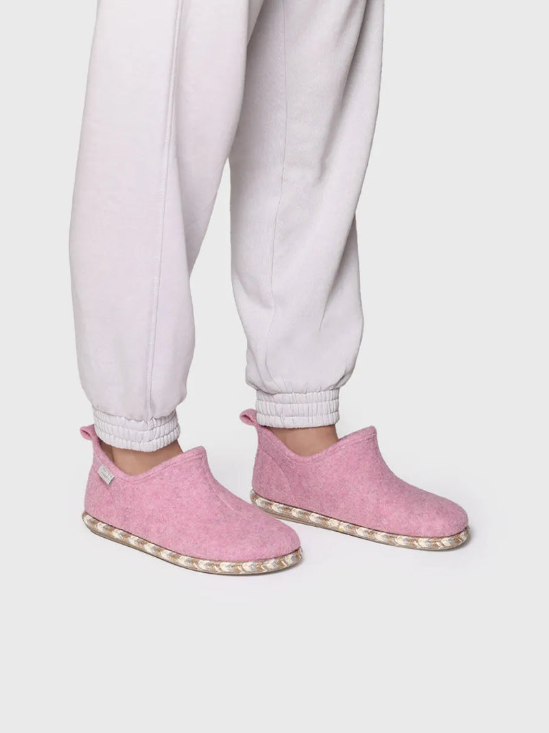 zapatillas de casa mujer - Slipper abotinada para mujer en fieltro | DUNA-FP  - Toni Pons  