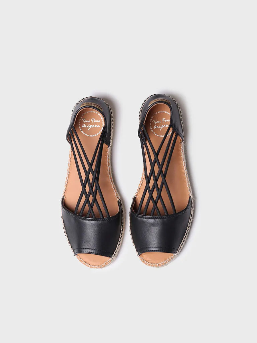  - Sandalia de mujer de piel con elásticos | EBRE-P  - Toni Pons  