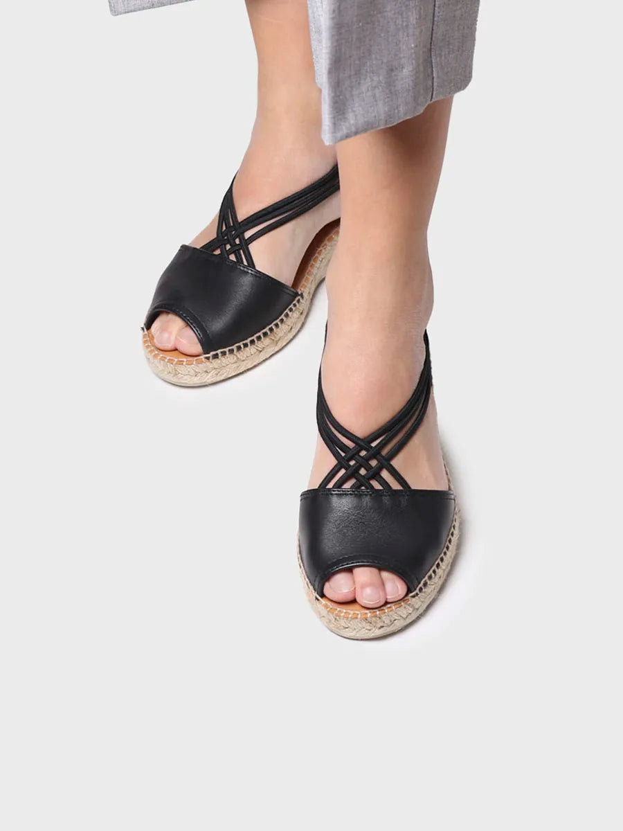  - Sandalia de mujer de piel con elásticos | EBRE-P  - Toni Pons  