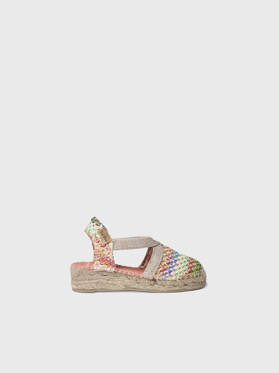 Girl's espadrilles with elastics