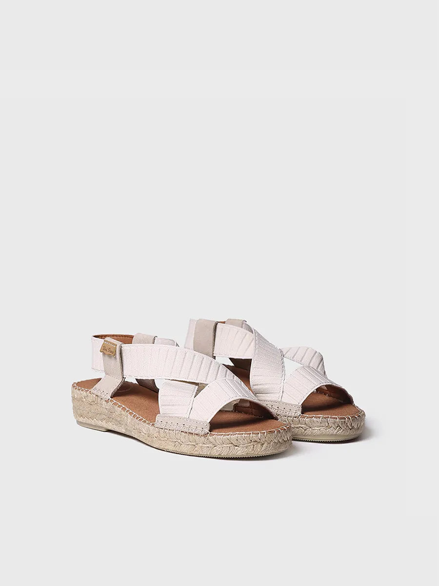 Women's sandal with elastic straps