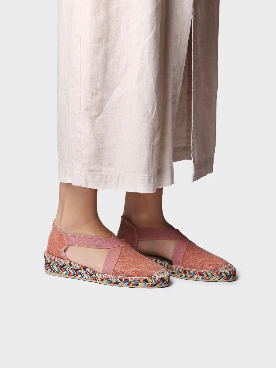  - Alpargatas planas de mujer con elásticos y suela multicolor | ELBA  - Toni Pons  