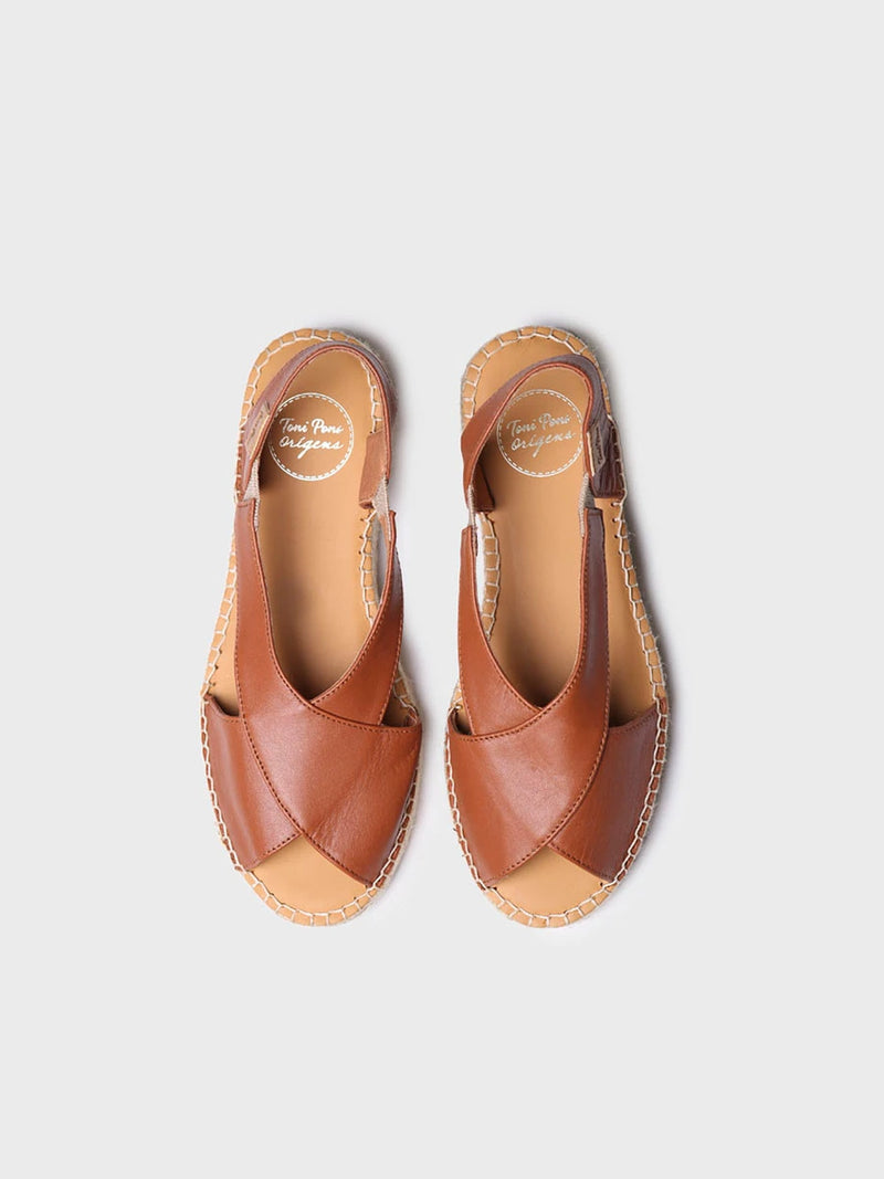  - Sandalias de mujer en piel con tiras cruzadas | ELDA-P  - Toni Pons  