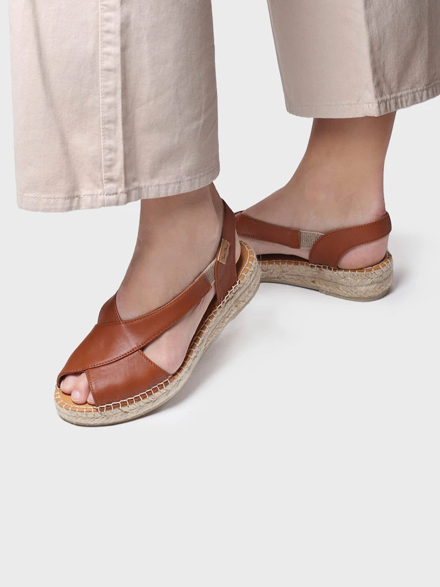  - Sandalias de mujer en piel con tiras cruzadas | ELDA-P  - Toni Pons  