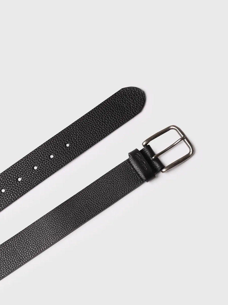 Complementos - Cinturón de piel para hombre con hebilla metálica  - Toni Pons  