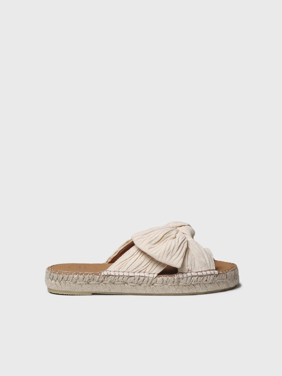  - Sandalias planas de mujer en tejido con lazo | ELINA  - Toni Pons  