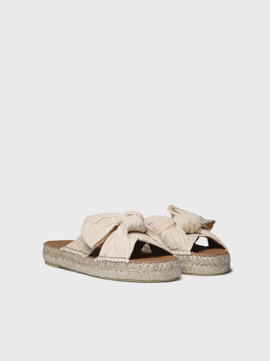  - Sandalias planas de mujer en tejido con lazo | ELINA  - Toni Pons  