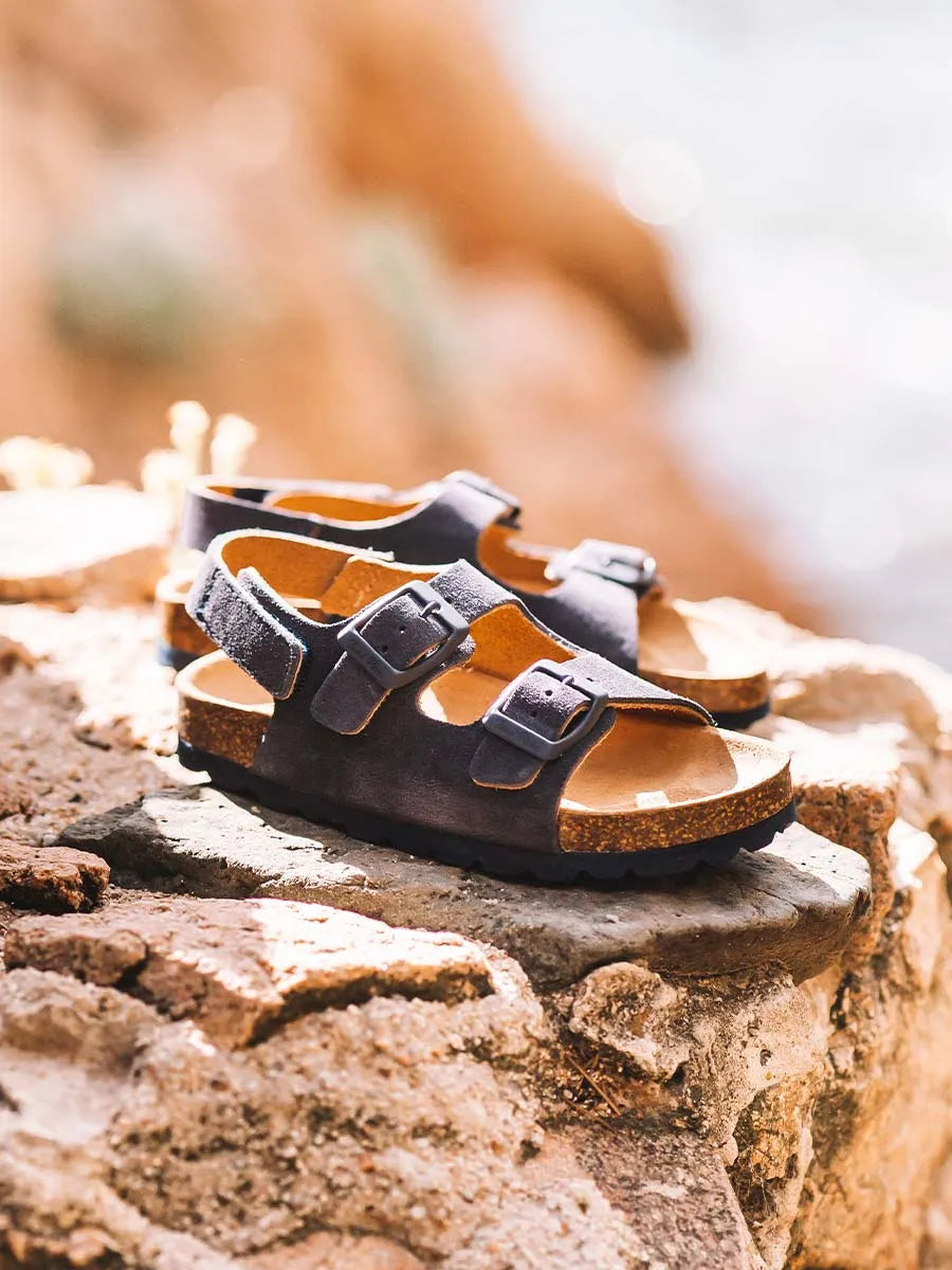 Kids' BIO sandal in split leather