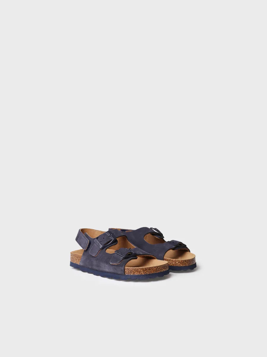 Kids' BIO sandal in split leather