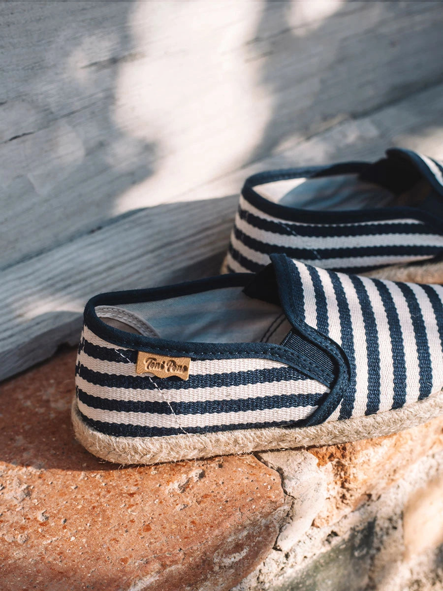  - Alpargatas infantiles de algodón a rayas | ELMER-DD  - Toni Pons  
